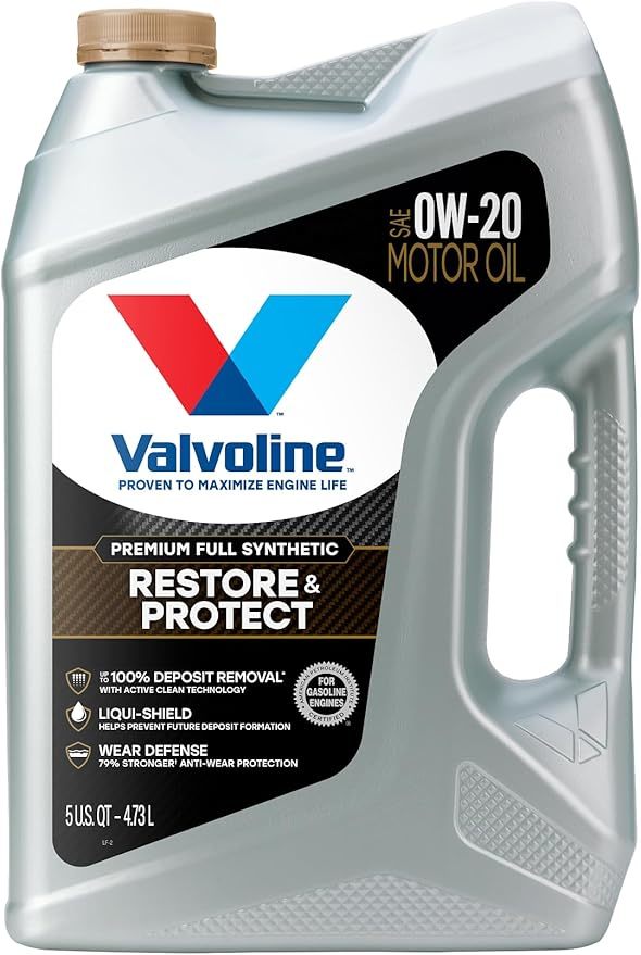 0w20 Motor Oil Restore & Protect 5 Quart Bottle - 904538